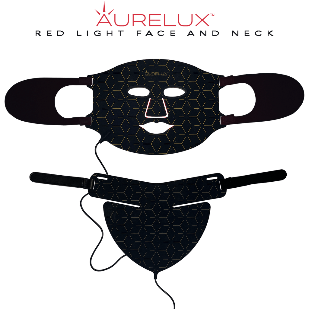 Aurelux™ LED light Face Mask and Neck Dec bundle...SAVE$$! - The Red Light Store