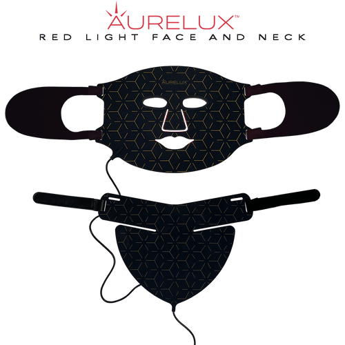 Aurelux™ LED light Face Mask and Neck Dec bundle...SAVE$$! - The Red Light Store
