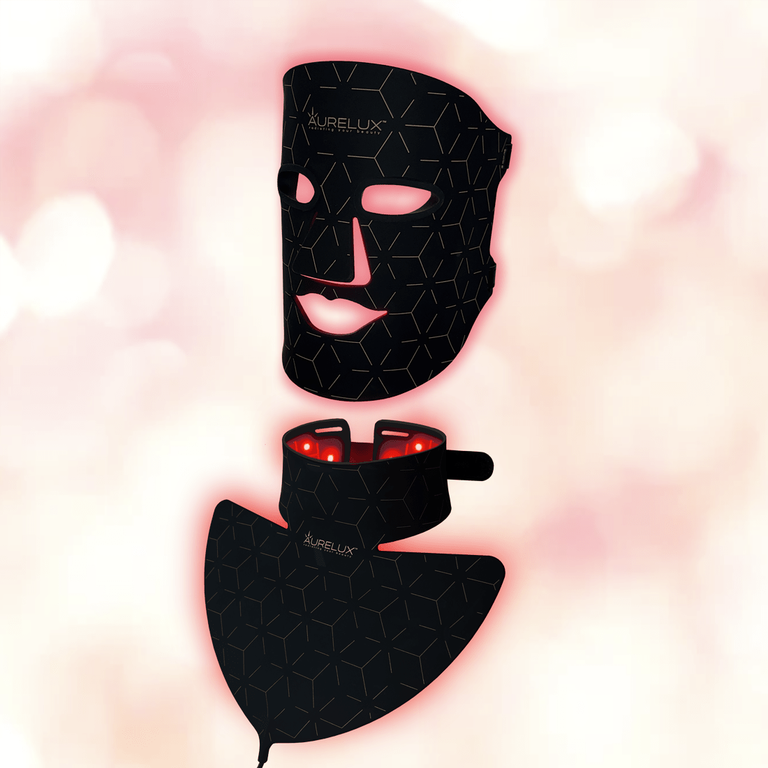 Aurelux™ LED light Face Mask and Neck Dec bundle...SAVE$$! - The Red Light Store