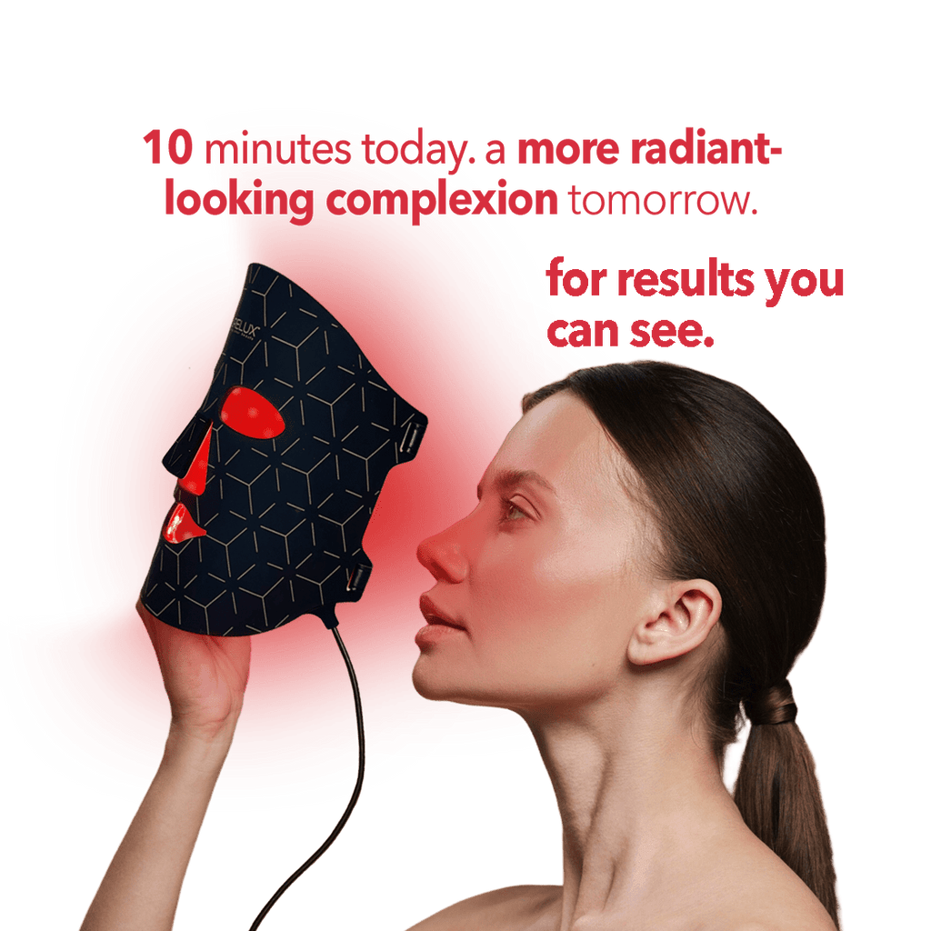 AURELUX™ LED Light Skin Rejuvenation Therapy Face Mask (black) - The Red Light Store