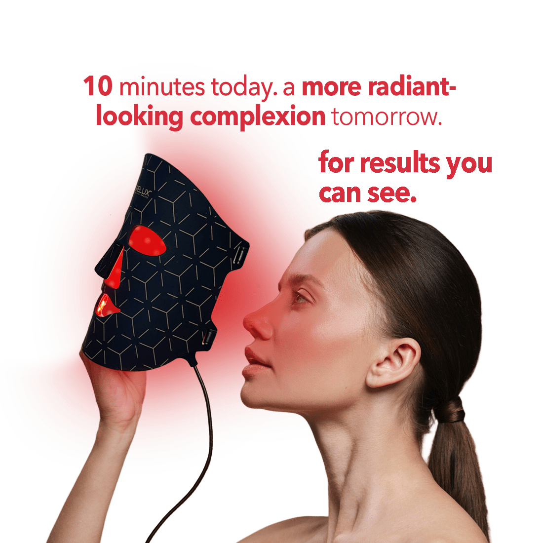 AURELUX™ LED Light Skin Rejuvenation Therapy Face Mask (black) - The Red Light Store