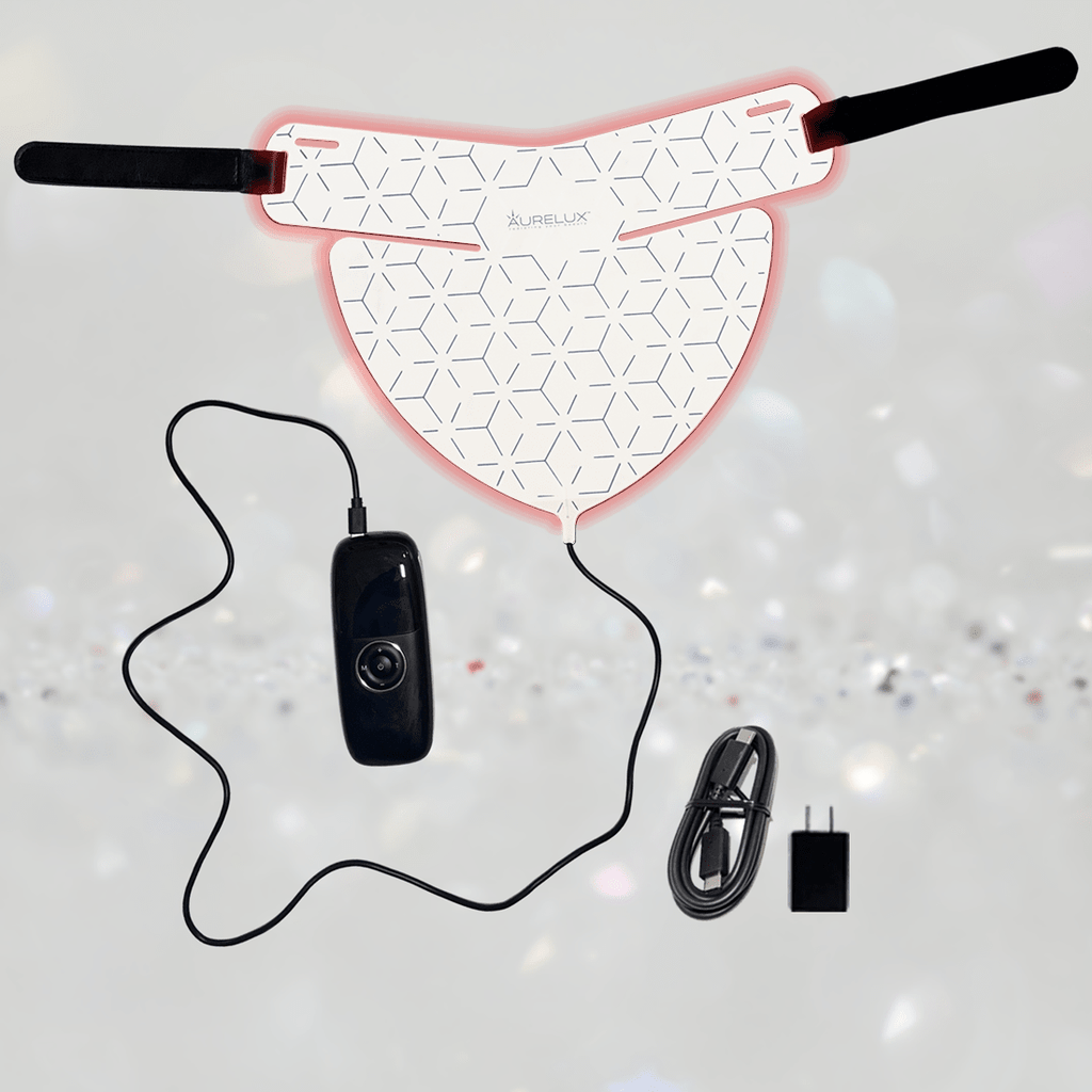 AURELUX™ LED Light Skin Rejuvenation Therapy Neck Deck (black) - The Red Light Store