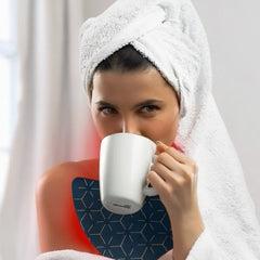 Aurelux™ LED red light therapy neck deck (black) - AURELUX BEAUTY
