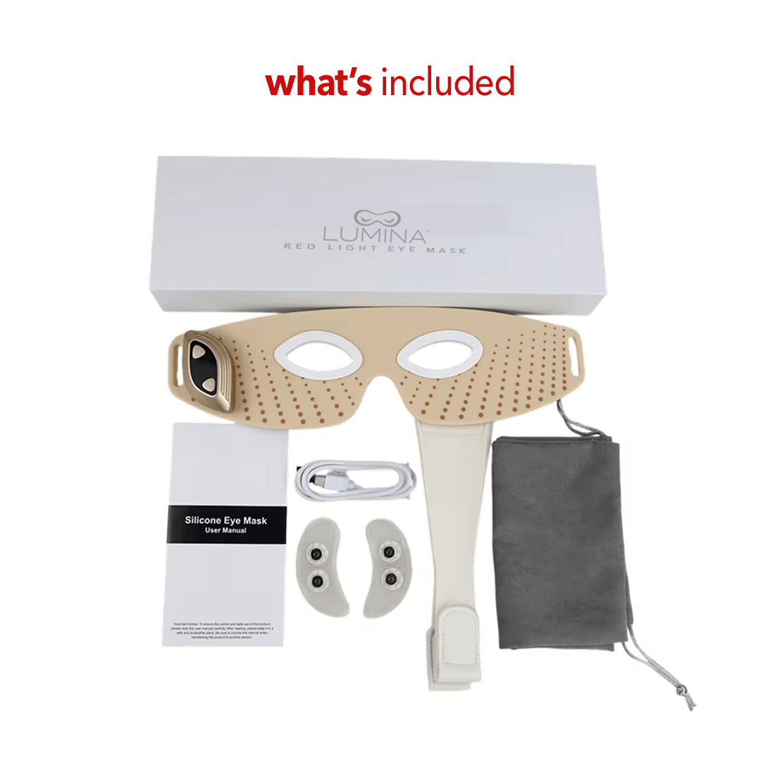 LUMINA™ Eye Mask - LED Red Light and EMS - The Red Light Store