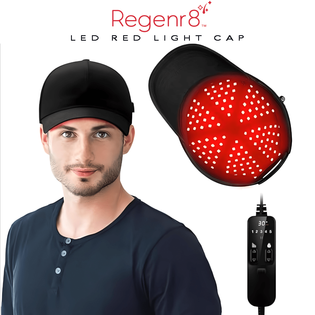 Regener8™ - LED Red Light Therapy Cap for Hair Regrowth - AURELUX BEAUTY