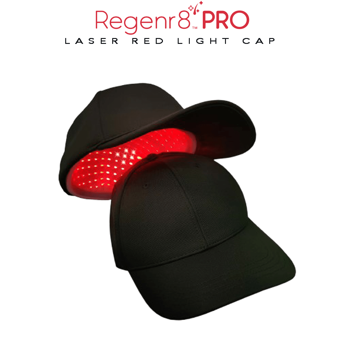 Regenr8™ Pro - 272 Laser Red Light Therapy Cap for Hair Growth (Black) - The Red Light Store