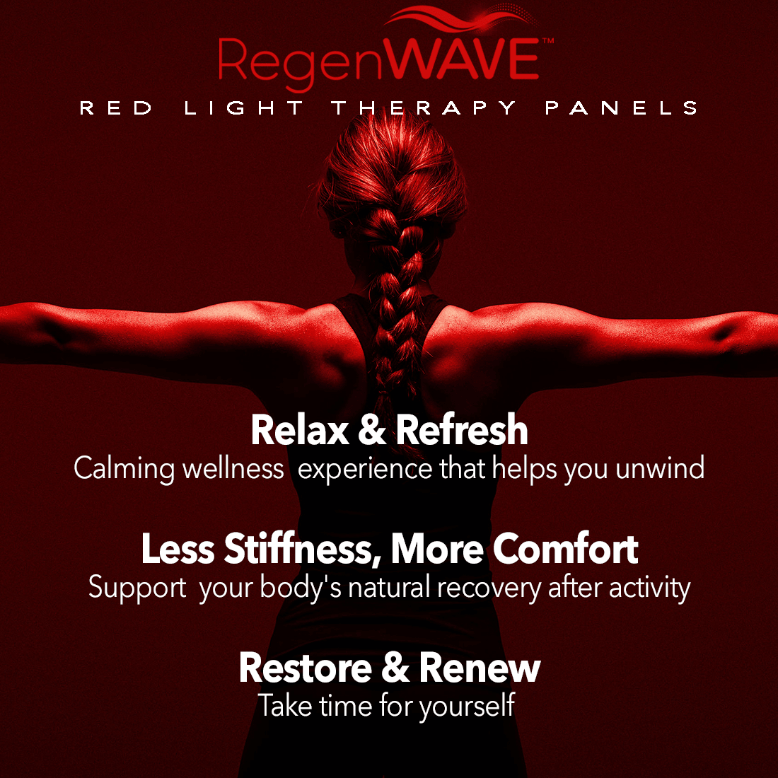 RegenWave™ Core - LED Red Light Therapy Panel with 1280 LED chips - The Red Light Store