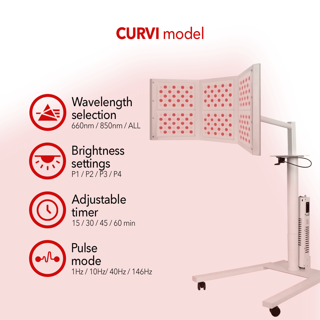 RegenWAVE™ Curvi - LED Red Light Therapy Panel with 960 LED chips - The Red Light Store