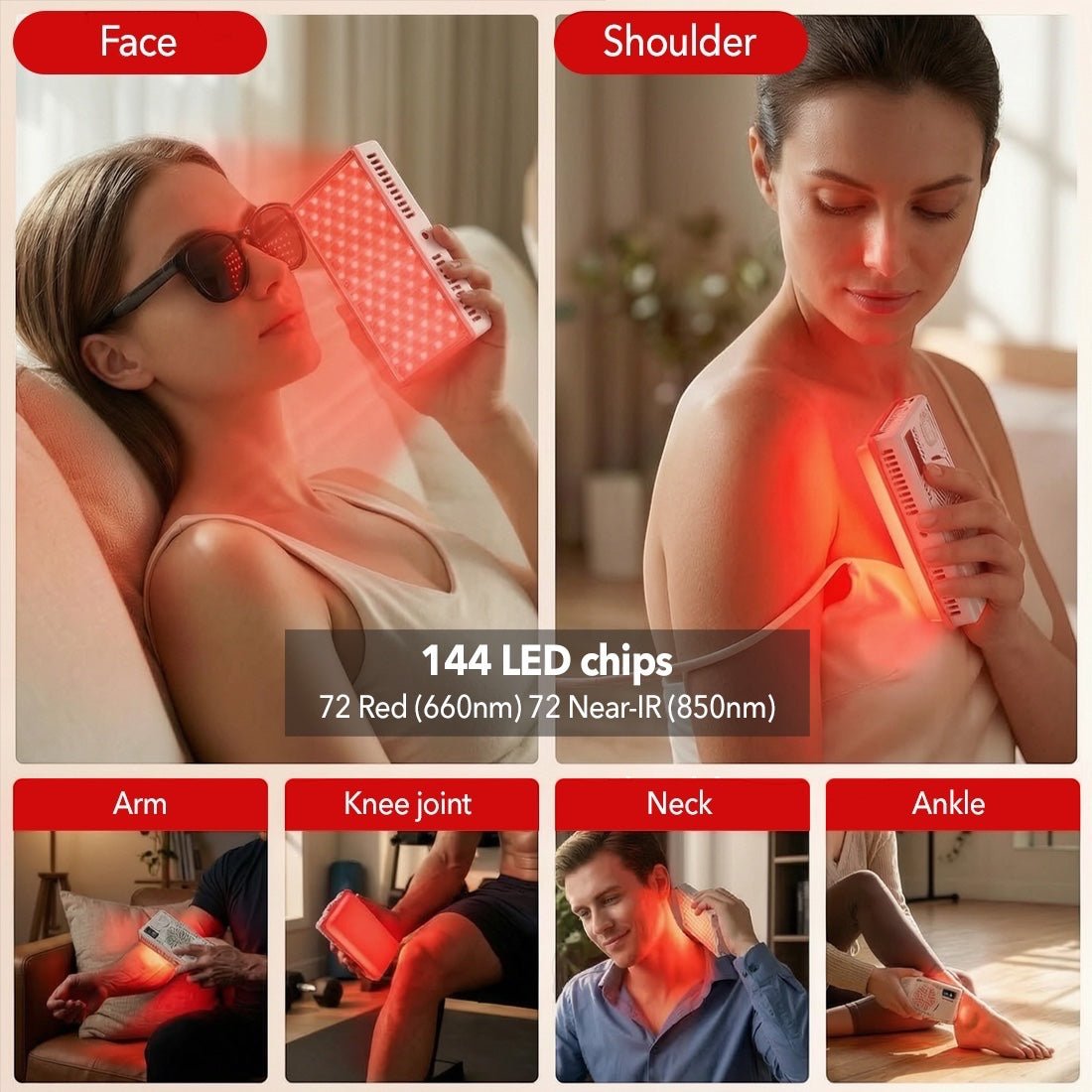 RegenWAVE™ Handi - LED Red Light Therapy Panel with 144 LED chips - The Red Light Store