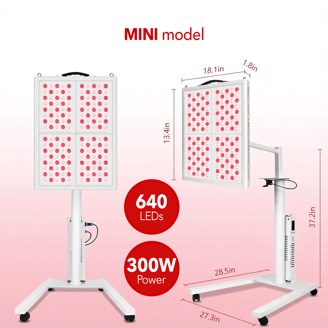 RegenWAVE™ Mini - LED Red Light Therapy Panel with 640 LED chips - The Red Light Store