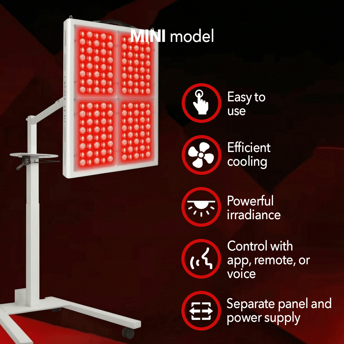 RegenWAVE™ Mini - LED Red Light Therapy Panel with 640 LED chips - The Red Light Store