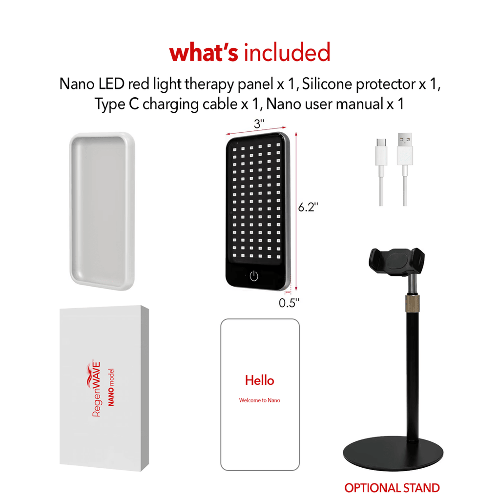 RegenWave™ Nano - Handheld LED Red Light Therapy Panel - The Red Light Store