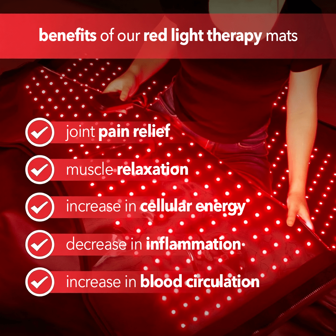 RegenWAVE™ PRO Mat & Wrap - LED Red Light Therapy with 8,112 LED chips - The Red Light Store