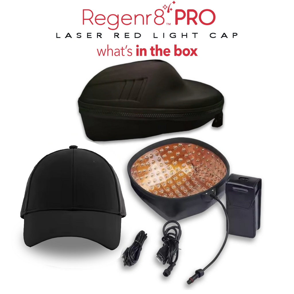 Regenr8™ Pro - 272 Laser Red Light Therapy Cap for Hair Growth (Black)